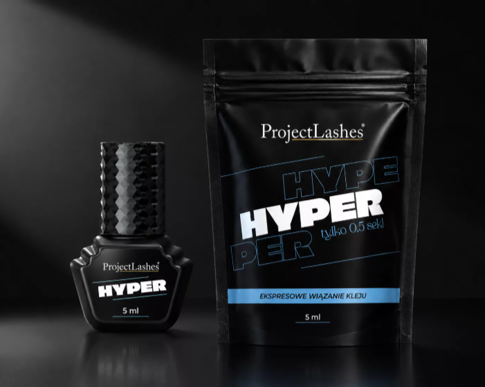 Klej do przedłużania rzęs ProjectLashes HYPER 5ml mega mocny szybki 0,5 sek