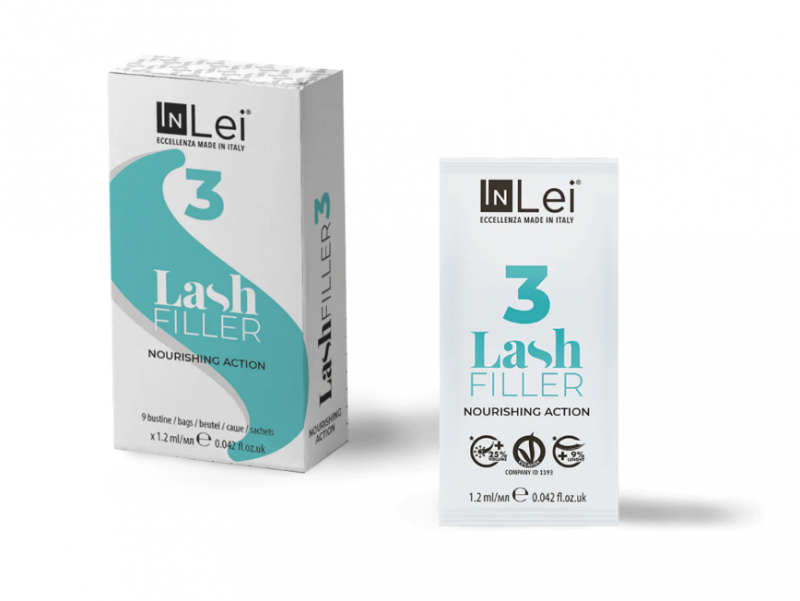 InLei® Lash Filler 25.9 „FILLER 3” – odżywka do rzęs – 9 saszetek 9×1,2ml