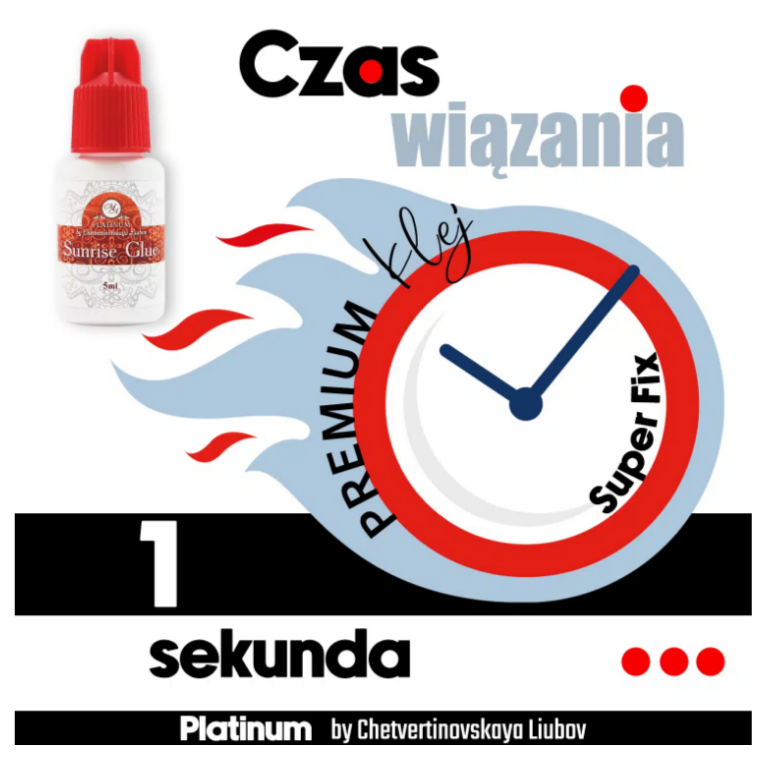 Klej do przedłużania rzęs Sunrise PLATINUM - 5ml