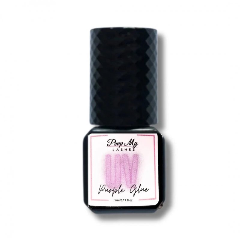 Klej do przedłużania rzęs UV Black oraz Purple Glue 5 ml Pimp My Lashes