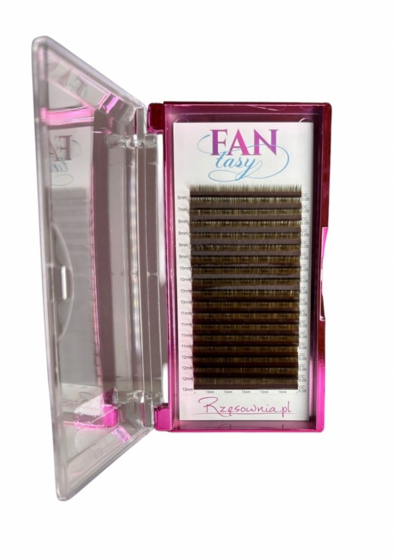 Paleta rzęs FANtasy Lashes MIX Short Line 4-6 mm (czarne/brązowe)