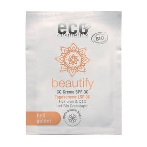 C0925P PRÓBKA BEAUTIFY Krem CC jasny SPF 30 Kwas hialuronowy, Q10, granat 2 ml