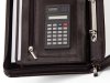 Aktówka na dokumenty biwuar BW10A5K Solome A5 z kalkulatorem brązowa detal