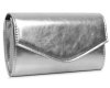 Kopertówka torebka wizytowa na łańcuszku Solome S1 srebrna skos