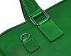 Damska torba na laktopa skórzana Solome Nea zielona detal