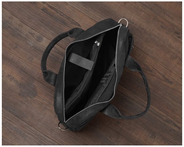 Skórzana męska torba na ramię Solome Oregon szara krek vintage wnetrze