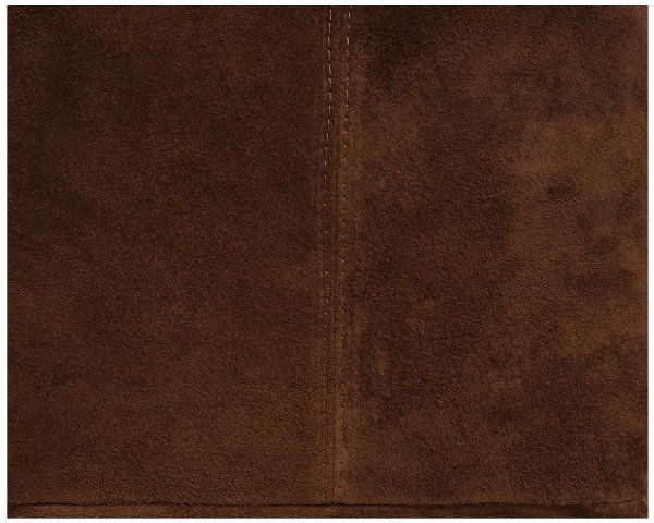 Skórzana torba damska włoska torebka miejska Solome Oponka taupe zamszowa detal