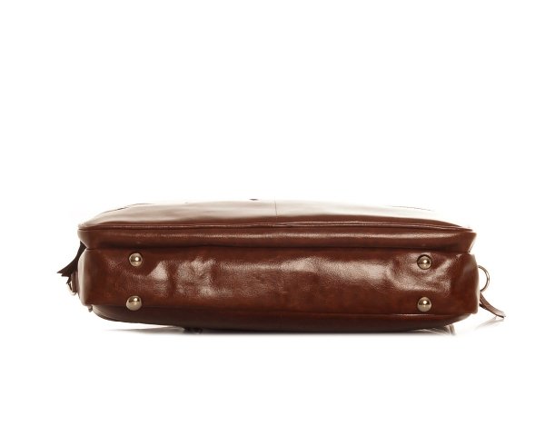 BRĄZOWA TORBA SKÓRZANA NA LAPTOPA SOLOME VERONA KONIAK
