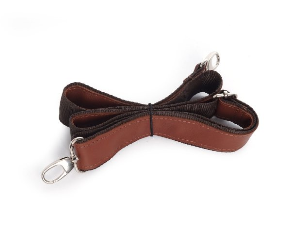 Skórzana aktówka torba na laptopa Solome Summit brązowa koniak pasek