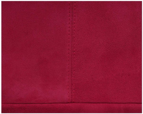 Skórzana torba damska włoska torebka miejska Solome Oponka fuksja zamszowa detal