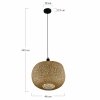 Lampa sufitowa bambusowa 46x46x43cm