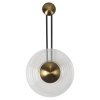Designerski nowoczesny kinkiet w stylu art deco szklany klosz BELL LED CCT LP-1702/1W TR Light Prestige
