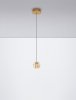 Oryginalna Złota Lampa Wisząca Szklana Kula w Stylu Art Deco LUCES EXCLUSIVAS CUYO LE44210