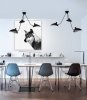 Lampa wisząca nowoczesna 3 klosze na wysięgniku metalowa czarna designerska klasyczna ponadczasowa CRANE P8703 Step Into Design