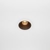 Lampa wpuszczana w sufit minimalistyczna aluminium biało-czarna okrągła Alfa LED MAYTONI DL043-01-10W2.7K-RD-WB-DE