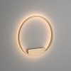  Nowoczesny designerski kinkiet ścienny mosiężny aluminium LED okrąg podświetlający ścianę Rim Maytoni MOD058WL-L35BS3K