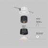 Biała Oprawka Wpuszczana Maytoni Downlight Wise DL057-7W3K-W