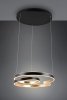 Czarno Złota Nowoczesna Dekoracyjna Lampa Wisząca LED MARNIE 344110180 TRIO