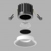 Biała Oprawka Wpuszczana Downlight Round Maytoni DL058-12W3K-W