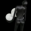 Designerska lampa podłogowa stojąca czarna kobieca sylwetka dekoracyjna ozdobna szklane kule WOMAN F9312 Step Into Design
