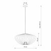 Nowoczesna Lampa Wisząca w Stylu Loft Szara PUMPKIN L SILK GRAY 11251 NOWOVORSKI
