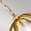 Nowoczesna Kulista lampa wisząca Corinne FE-CORINNE-3P-S-BB Oksydowany mosiądz z kryształkami do salonu, nad stół