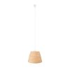 Słomiana biała lampa wisząca POT MAXLIGHT P0582 boho