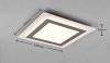 Nowoczesny Dekoracyjny srebrny Plafon LED MORGAN 641510207 TRIO pilot w zestawie