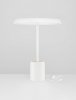 Lampka stołowa nocna biała LED okrągła minimalistyczna uniwersalna klasyczna FOVENTO LE45444 Luces Exclusivas