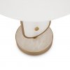Złota Lampa Nocna Glamour MAYTONI MARMO MOD099TL-01G Marmurowa Lampa Stołowa w Sylu Art Deco