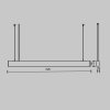 Minimalistyczna nowoczesna lampa wisząca LED listwa aluminiowa biała regulacja wysokości Basis MAYTONI P051PL-36W2.7-6K-W 