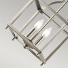 Mała lampa wisząca Larkin 2 źródła światła szczotkowany nikiel designerska metalowa KL-LARKIN-P-S-NI KICHLER