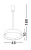 Nowoczesna lampa wisząca LED w stylu loft z elementem drewnianym CARACOLLO LE44810 Luces Exlusivas
