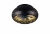 Nowoczesny plafon lampa sufitowa z wiatrakiem okrągła czarna klasyczna minimalistyczna w stylu orientalnym metalowa BIDAR R61574080 Rl