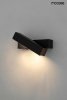 Czarny Nowoczesny Kinkiet Ścienny LED ORBIS MSE010100262 MOOSEE