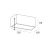 Oprawa wpustowa do skompletowania minimalistyczna prostokąt biała metalowa Modular H180.06 MAXLIGHT 