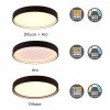 Czarny Nowoczesny Plafon LED Minimalistyczny Design DOHA 641310232 TRIO