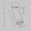 Lampa sufitowa plafon spot minimalistyczna klasyczna LED regulowa tuba aluminium biała Focus Zoom MAYTONI C055CL-L12W4K-Z-W