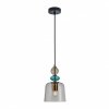 Designerska Lampa Wisząca Szklana Dymiony Klosz NAMOS PND-27092B-MC-BRO ITALUX