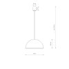 Lampa Wisząca HEMISPHERE SUPER S COPPER 10617 Nowodvorski Lighting