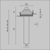 Lampa wbudowana w sufit spot LED nowoczesna regulowana tuba aluminum mosiądz Focus T MAYTONI C140TRS-L200-7W3K-BBS