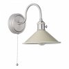 Chrom Kinkiet Ścienny Vintage Szary Klosz HADANO HAD0761-06 DAR LIGHTING