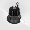 Lampa wpuszczana w sufit aluminium czarny okrągła Yin MAYTONI DL031-L12W4K-B