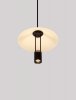 Nowoczesna Designerska Lampa Wisząca LED Biały Szklany Kosz