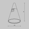 Ścieżka świetlna lampa szynowa stożek LED aluminium mosiądz Keila MAYTONI TR146-1-5W2.7K-BS-DE