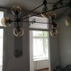 Molekularna lampa wisząca czarna bursztynowe klosze kule ASTRIFERO-10 ST-9047-10 amber