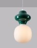 Designerska Lampa Wisząca z Ceramiki w Kolorze Niebieskim Luces Exclusivas VILROSA LE44554