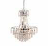 Żyrandol Szklany Glamour Przezroczysty AMADIS 96826-CH ENDON