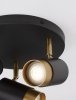 Lampa Sufitowa Aluminiowa Czarno Złota LOFT LUCES EXCLUSIVAS CAYES LE42616