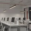 Lampa wisząca do salonu do biura Sigi III PL0128-BK czarna LED 3000K
